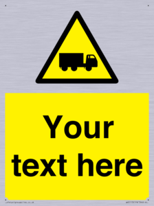 Custom Lorry Hazard Sign